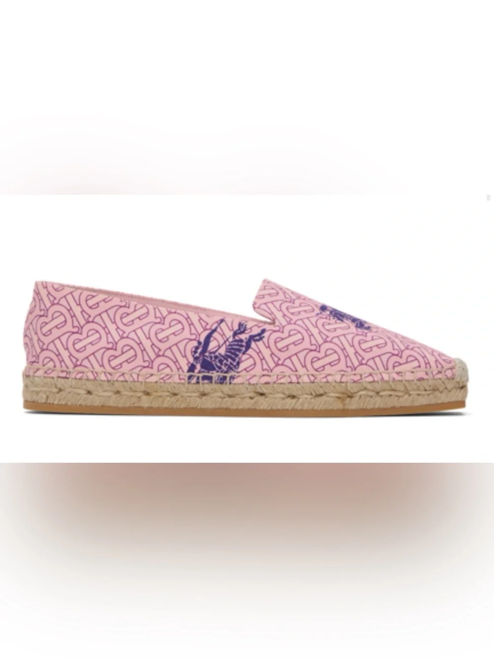 Burberry Pink Monogram Espadrilles w/ Box | Women’s Size 6.5